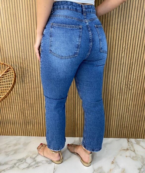 Calça Jeans Feminina Reta Básica 015558 - Fernanda Ramos Store