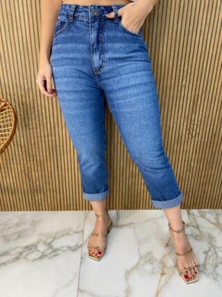 Calça Jeans Feminina Reta Básica 015558 - Fernanda Ramos Store