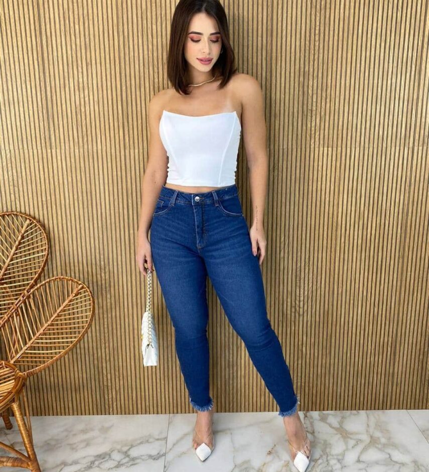 Calça Jeans Feminina Super Skinny 015415 - Fernanda Ramos Store