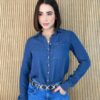 Camisa Feminina Manga Longa Jeans Tensel 022636 - Fernanda Ramos Store