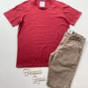 Camiseta Masculina Basic Ocass Bordo Cor 17 - Fernanda Ramos Store