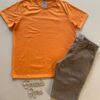 Camiseta Masculina Basic Ocass Laranja Cor 34 - Fernanda Ramos Store