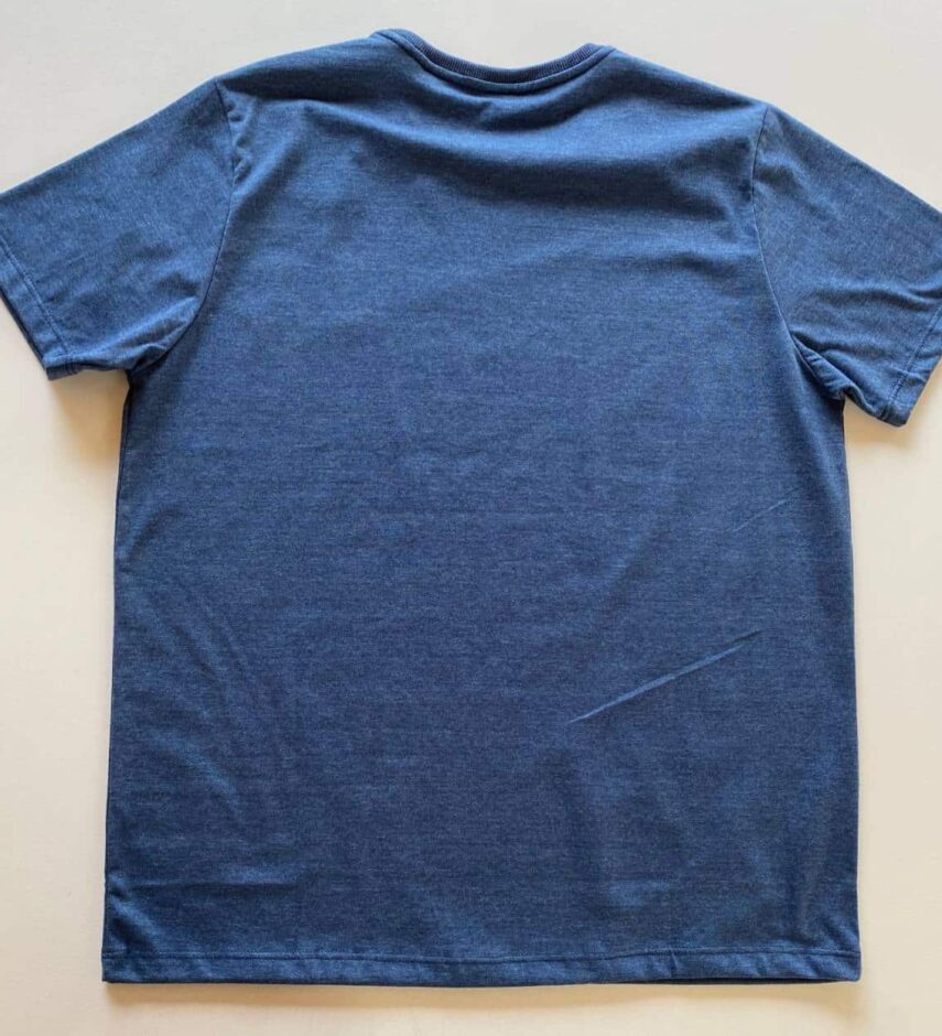 Camiseta Masculina Basic Ocass Plus Size Azul Mesclado - Fernanda Ramos Store