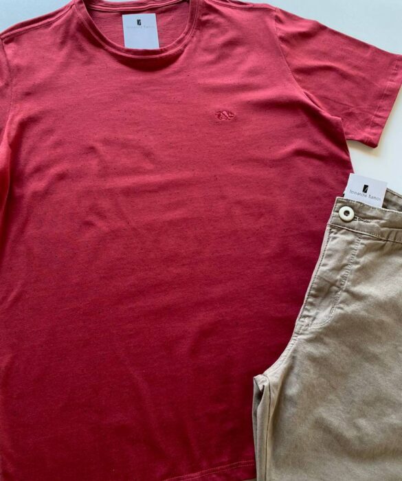 Camiseta Masculina Basic Ocass Plus Size Bordo - Fernanda Ramos Store