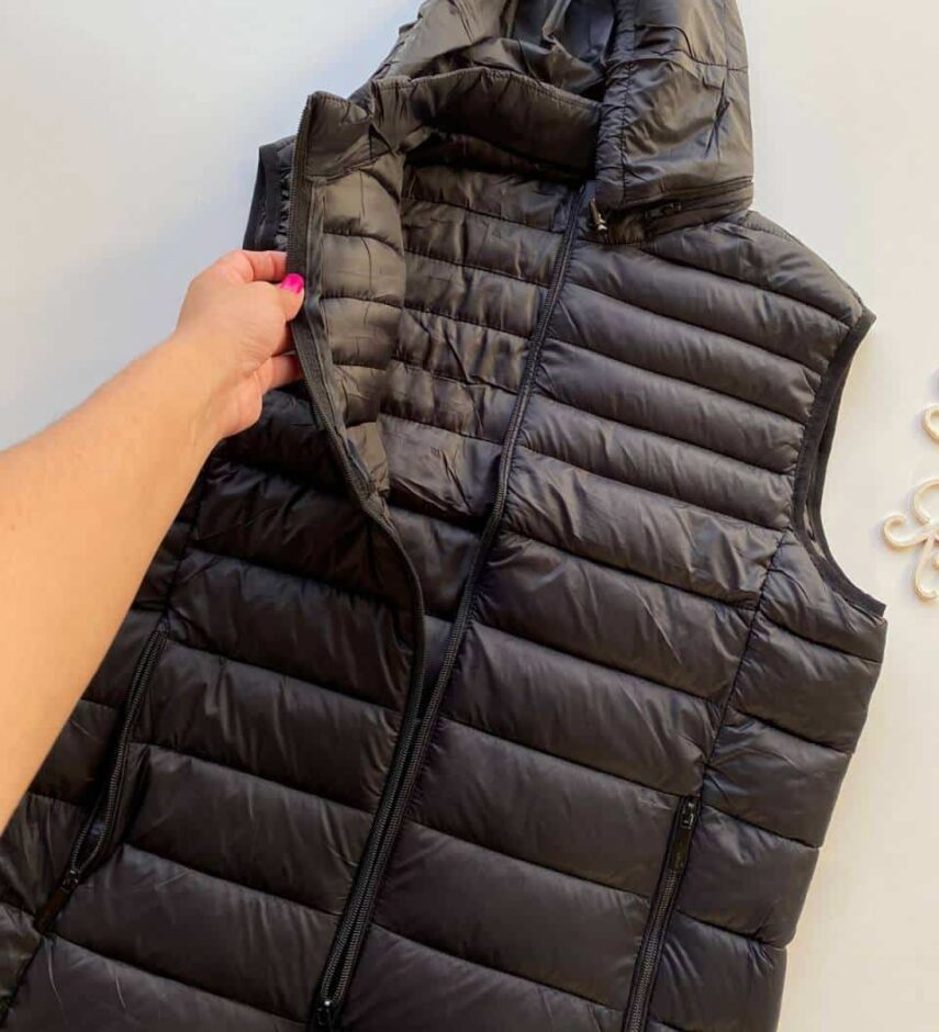 Colete Masculino Touca Removível Bolsos Preto - Fernanda Ramos Store