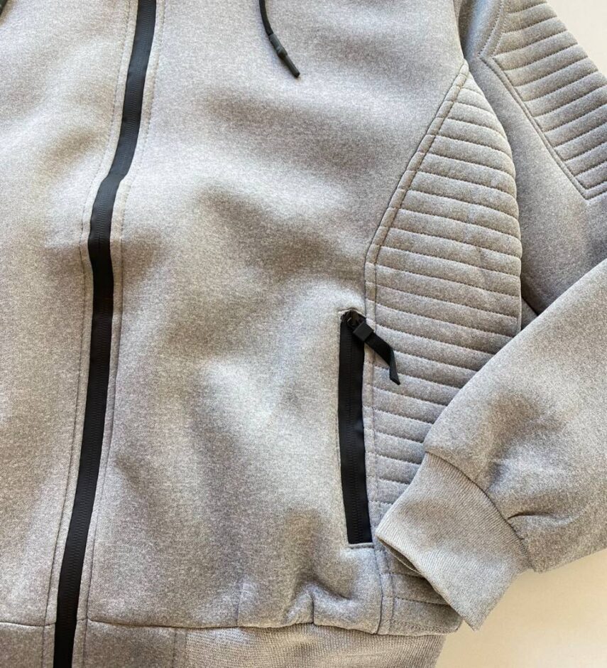 Jaqueta Masculina Touca Removível Pelúcida Plus Cinza - Fernanda Ramos Store
