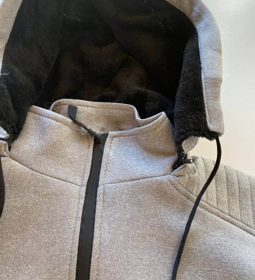 Jaqueta Masculina Touca Removível Pelúcida Plus Cinza - Fernanda Ramos Store