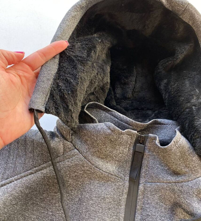Jaqueta Masculina Touca Removível Pelúcida Plus Cinza Escuro - Fernanda Ramos Store