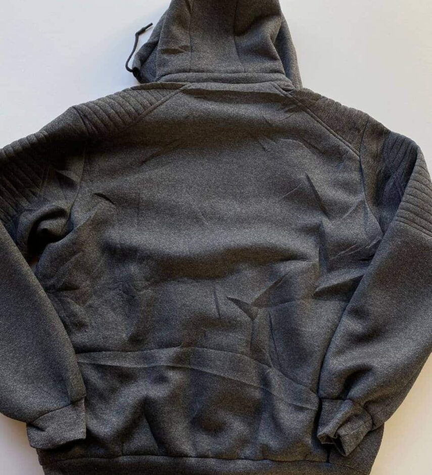Jaqueta Masculina Touca Removível Pelúcida Plus Cinza Escuro - Fernanda Ramos Store