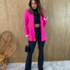 fernandaramosstore com br Blazer Manga Longa Feminino Elisa Pink Flúor 6