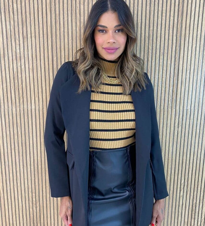 Blazer Manga Longa Feminino Isadora Preto - Fernanda Ramos Store