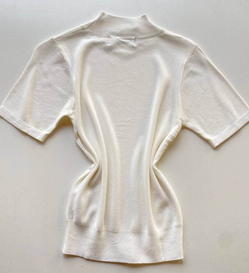 Blusa Feminina Modal Manga Curta Lara Branca - Fernanda Ramos Store