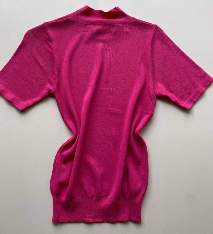 Blusa Feminina Modal Manga Curta Lara Pink - Fernanda Ramos Store