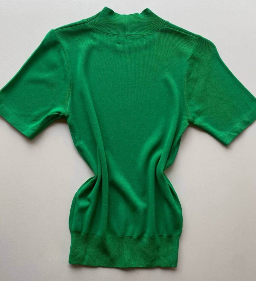 Blusa Feminina Modal Manga Curta Lara Verde - Fernanda Ramos Store