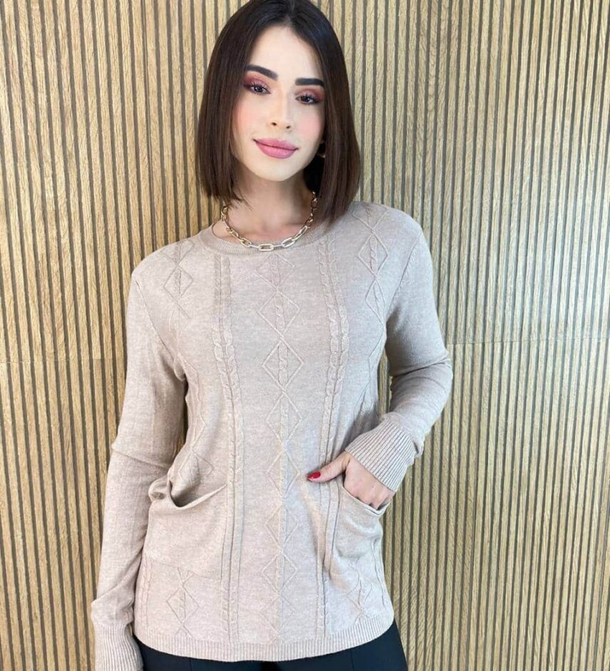 fernandaramosstore com br blusa feminina modal manga longa mila com bolsos bege 1