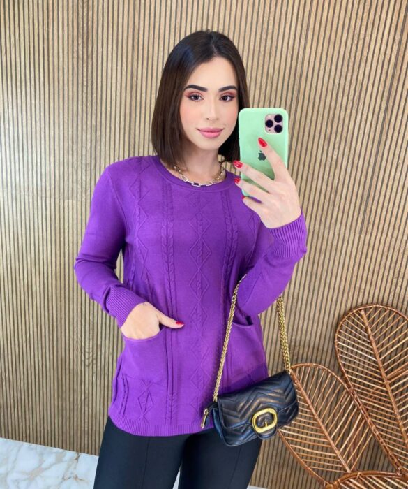 fernandaramosstore com br blusa feminina modal manga longa mila com bolsos roxo 1