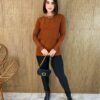 fernandaramosstore com br blusa feminina modal manga longa mila com bolsos terracota 2