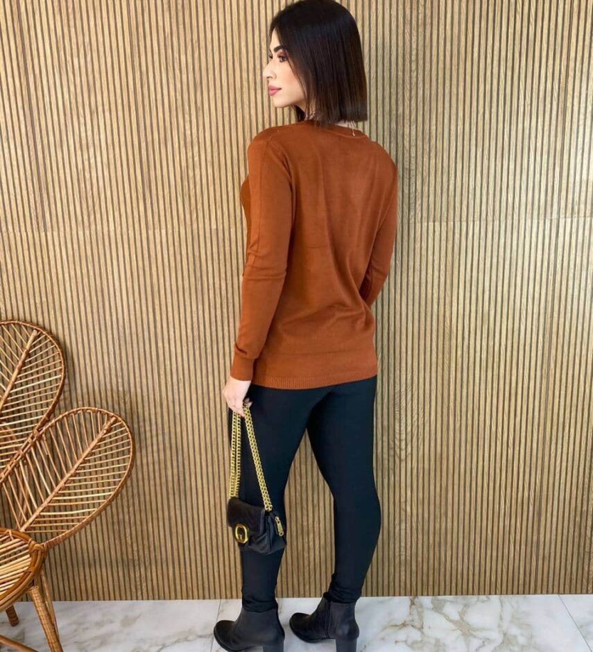 fernandaramosstore com br blusa feminina modal manga longa mila com bolsos terracota 5