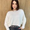 Blusa Feminina Modal Manga Longa Nina Pelinhos Off White Fernanda Ramos Store