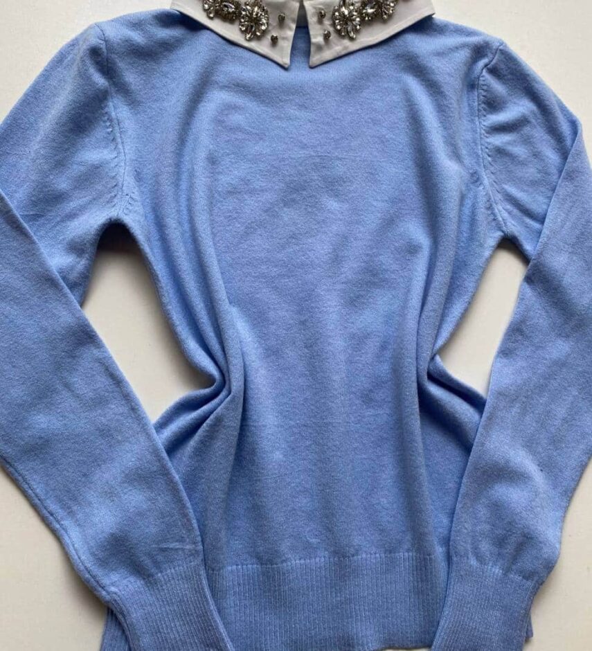 fernandaramosstore com br blusa modal com aplicacao e gravatinha removivel azul 3