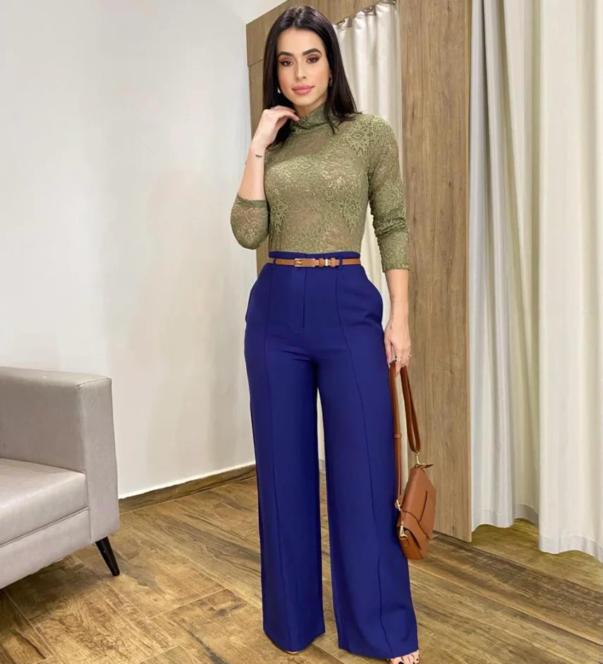 Body Feminino Manga Longa Julia de Renda Verde - Fernanda Ramos Store