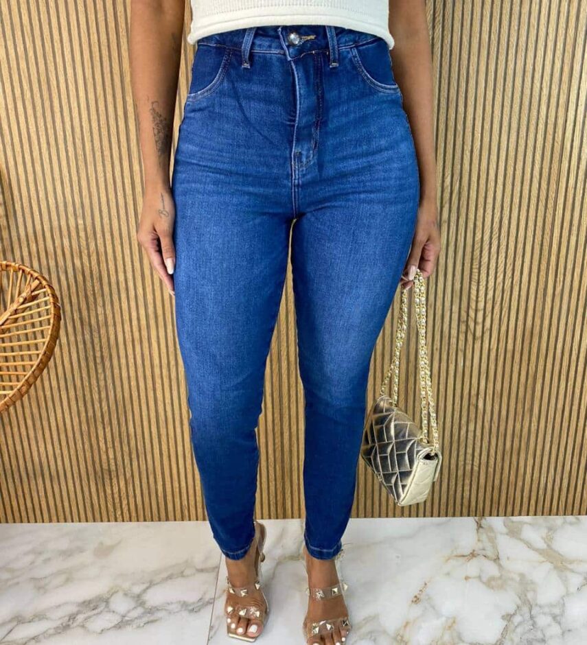 Calça Jeans Feminina Super Skinny Modeladora 015468 - Fernanda Ramos Store
