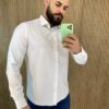 Camisa Manga Longa Masculina Slim Ogochi Off White 0025 - Fernanda Ramos Store