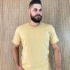 Camiseta Masculina Ogochi Básica Slim Amarela 0928 - Fernanda Ramos Store