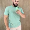 Camiseta Masculina Ogochi Básica Slim Verde 0210 - Fernanda Ramos Store