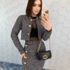 Conjunto Feminino Casaquinho e Saia Curta Tweed Preto - Fernanda Ramos Store