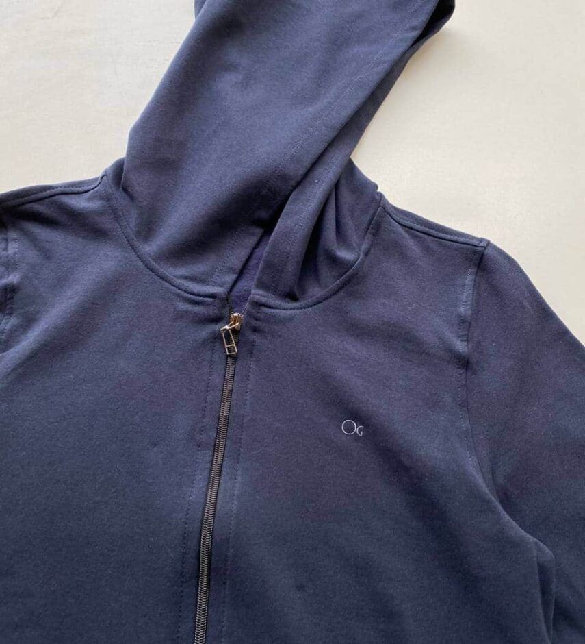 Jaqueta Moletom Masculina com Touca Azul Marinho 0004 - Fernanda Ramos Store