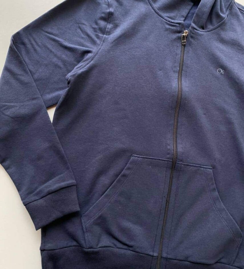 Jaqueta Moletom Masculina com Touca Azul Marinho 0004 - Fernanda Ramos Store