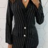 fernandaramosstore com br Max Blazer Manga Longa Feminino com Aplicações Preto 3