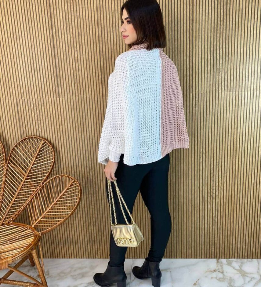 fernandaramosstore com br poncho feminino tricot ayla rose e branco 5