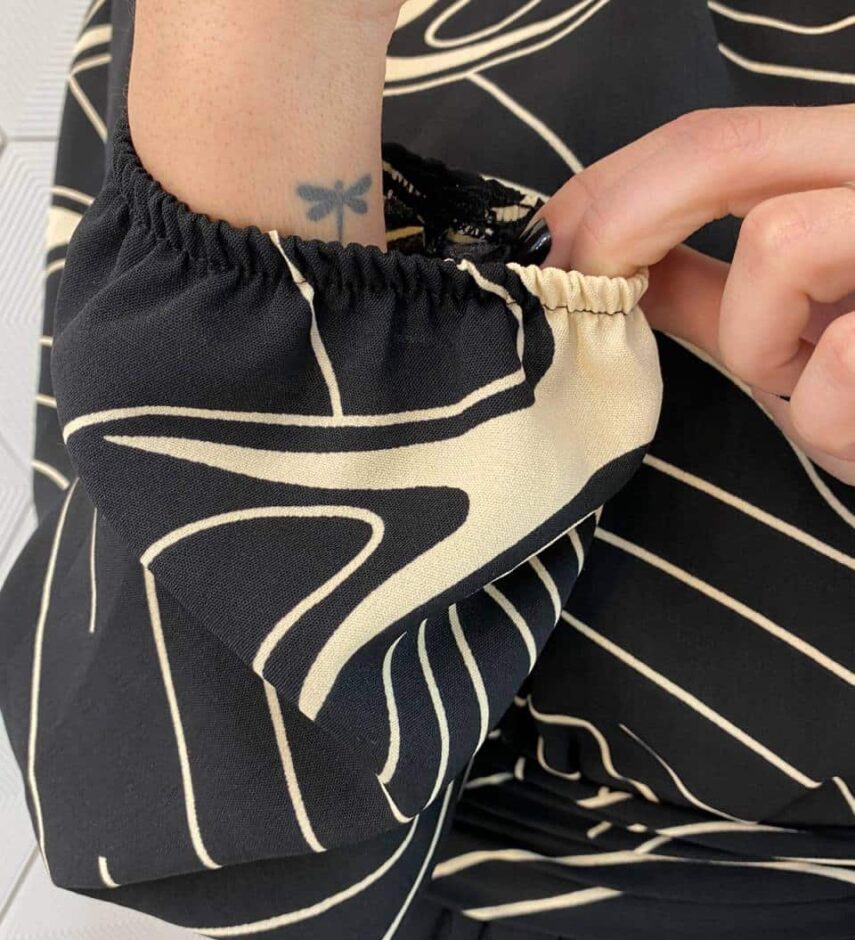 Vestido Longo Duna Manga Longa com Amarração Estampado - Fernanda Ramos Store