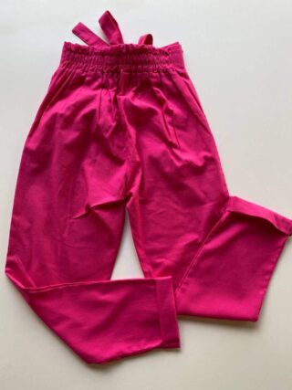 Calça Feminina Viscolinho com Amarração Pink - Fernanda Ramos Store