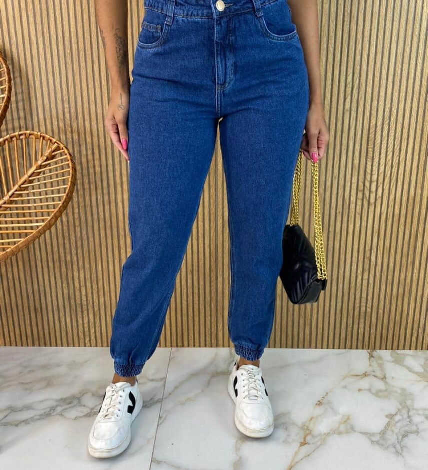 Calça Jeans Feminina Jogger 29382 - Fernanda Ramos Store