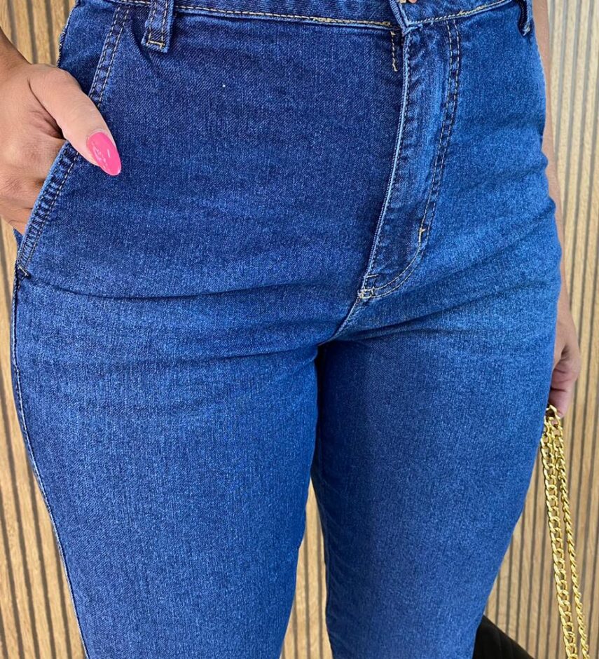 Calça Jeans Feminina Jogger com Elástico - Fernanda Ramos Store
