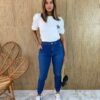 Calça Jeans Feminina Jogger com Elástico - Fernanda Ramos Store