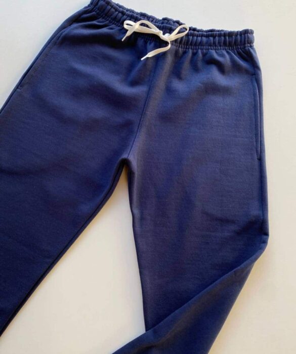 Calça Masculina de Moletom Azul Marinho com Cordão - Fernanda Ramos Store