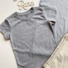 Camiseta Infantil Masculina Manga Curta Cinza Cor 01 - Fernanda Ramos Store