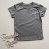 Camiseta Infantil Masculina Manga Curta Cinza Cor 01 - Fernanda Ramos Store