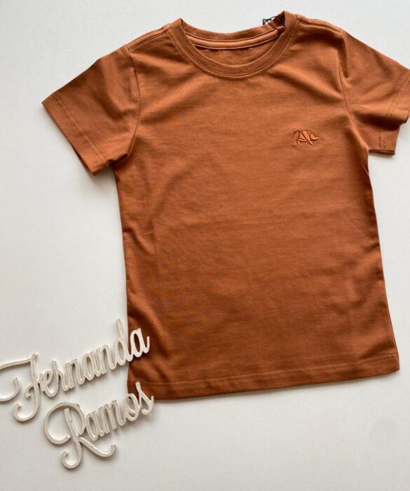 Camiseta Infantil Masculina Manga Curta Terra Cor 28 - Fernanda Ramos Store