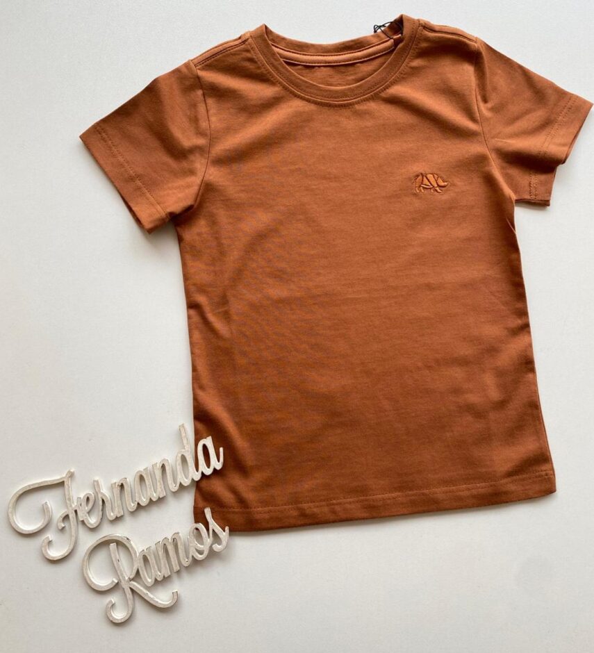 Camiseta Infantil Masculina Manga Curta Terra Cor 28 - Fernanda Ramos Store