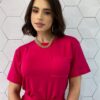 Conjunto Moletinho Calça e Blusa Manga Curta Emily Pink - Fernanda Ramos Store