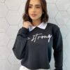 fernandaramosstore com br Cropped Feminino Manga Longa Moletom Be Strong Preto 1