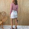 Cropped Feminino Manga Longa Tule Heloisa Rose - Fernanda Ramos Store