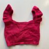 Cropped Feminino sem Bojo Tricot Helena Pink - Fernanda Ramos Store