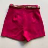 Short Saia Feminino Alfaiataria com Cinto Liz Pink - Fernanda Ramos Store