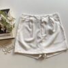 Short Saia Feminino Alfaiataria Luna Branco - Fernanda Ramos Store